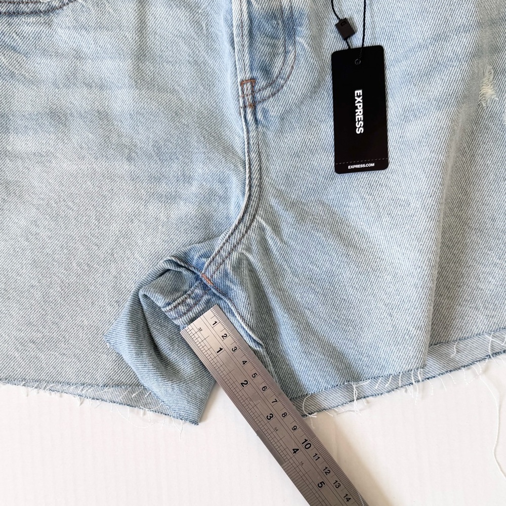 Express Midi Jean Shorts - Picture 4 of 8